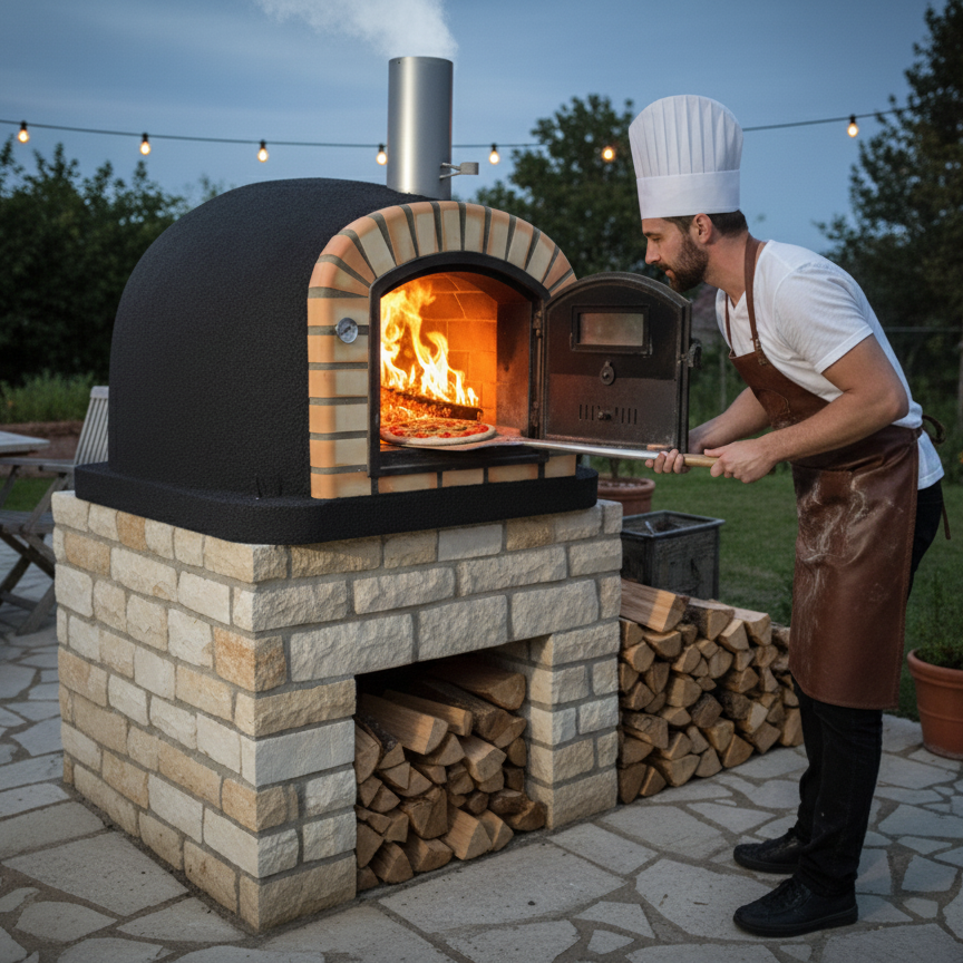 Four à Bois Maestro 100 cm – Four à Pizza Authentique