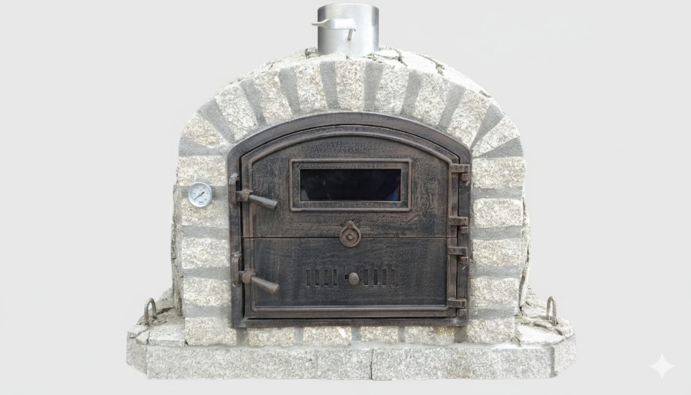 Four à Bois NERO 100 cm – Pierre Naturelle | Collection Premium